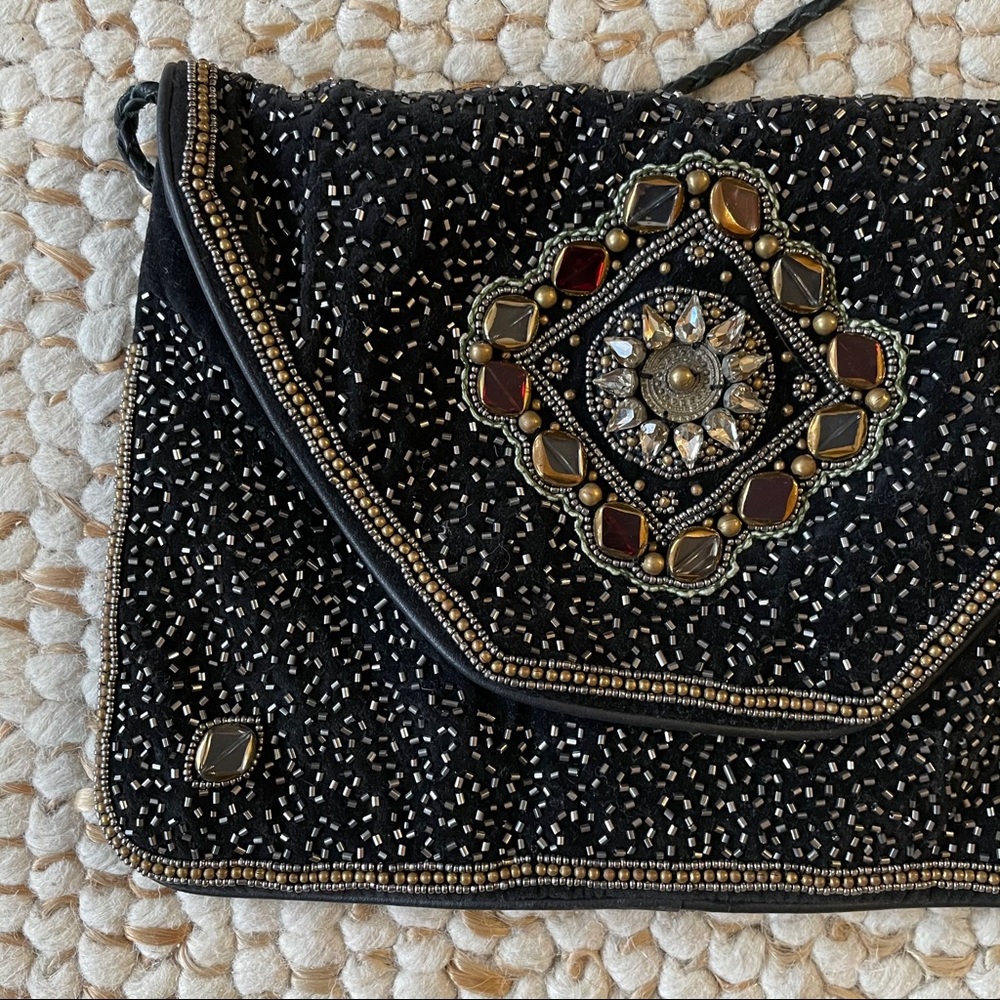 Beaded Anthropologie Over the shoulder Purse